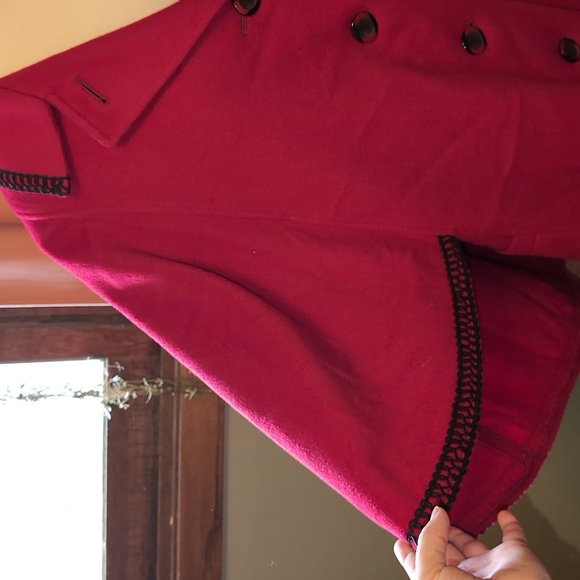 Fashion-Built by Rice Wool Cape Trench Coat - Picture 4 of 8